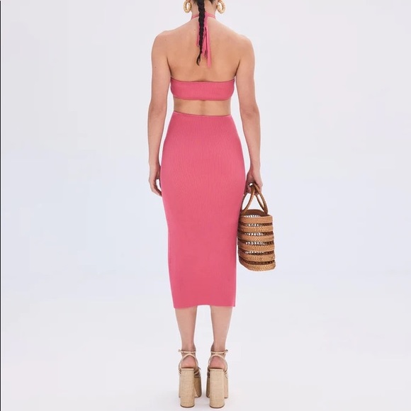 NWT Cult Gaia Cameron Knit Midi Dress (Blossom) - Picture 2 of 8